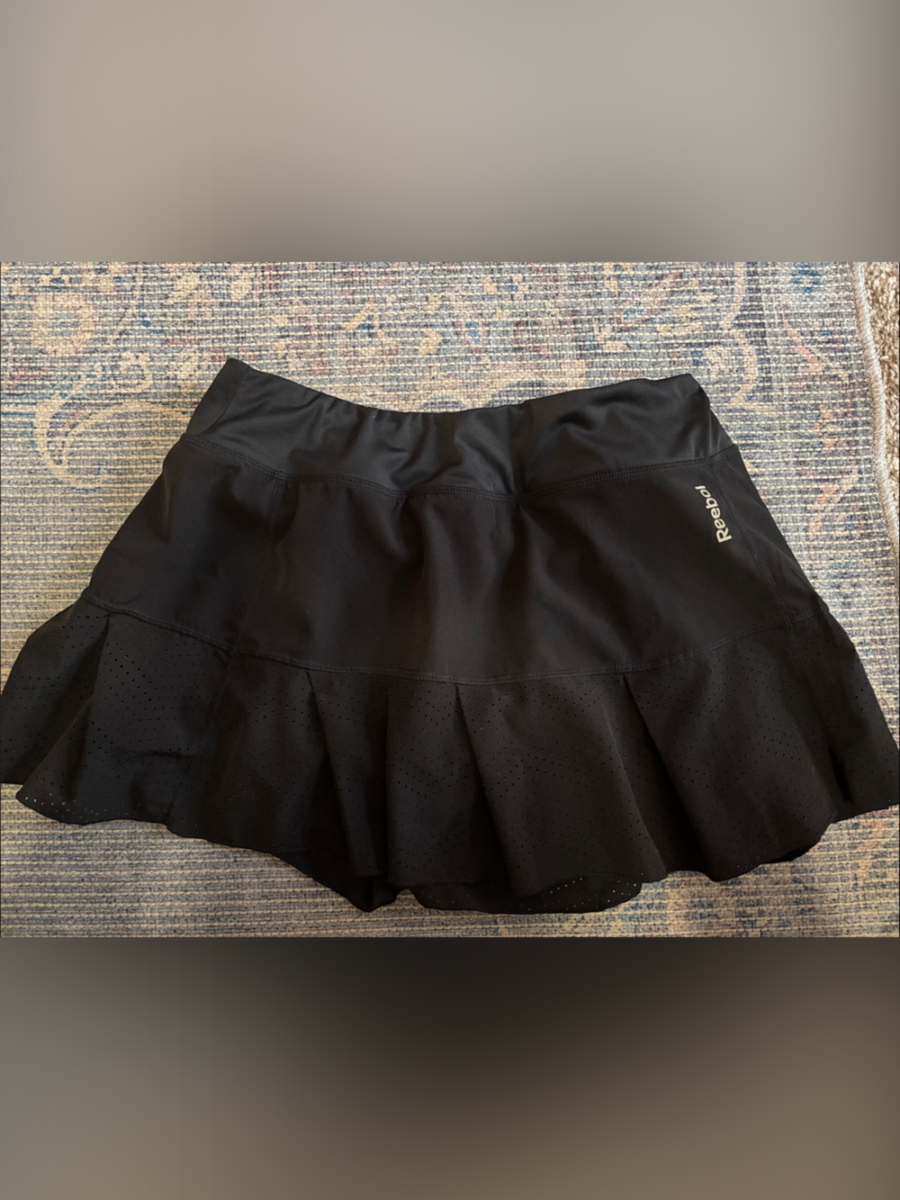 Reebok Black Perforated Athletic Skort